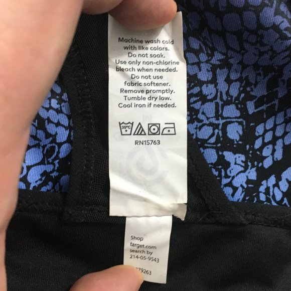 Champion Womens M Black & Blue Snakeskin Print Racerback Pullover Tank Top - Picture 7 of 7